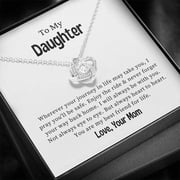 To My Daughter – You Are My Best Friend – Love Knot Necklace