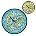 thumbnail image 2 of Indoor 12' Voice-Activated Luminous Decoration Wall Clock With LED Night Light Yellow Daisies, 2 of 8