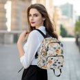 thumbnail image 6 of FORMRS Mini Backpack Purse for Women Quilted Travel Daypack Casual Shoulder Bag, Acorn Leaves Pattern, 6 of 7