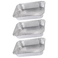 thumbnail image 1 of 3 Pcs Bac à Goutte Jetable en Aluminium pour Barbecue Boîte de Rangement pour Aliments avec Couvercle (4900ml), 1 of 8