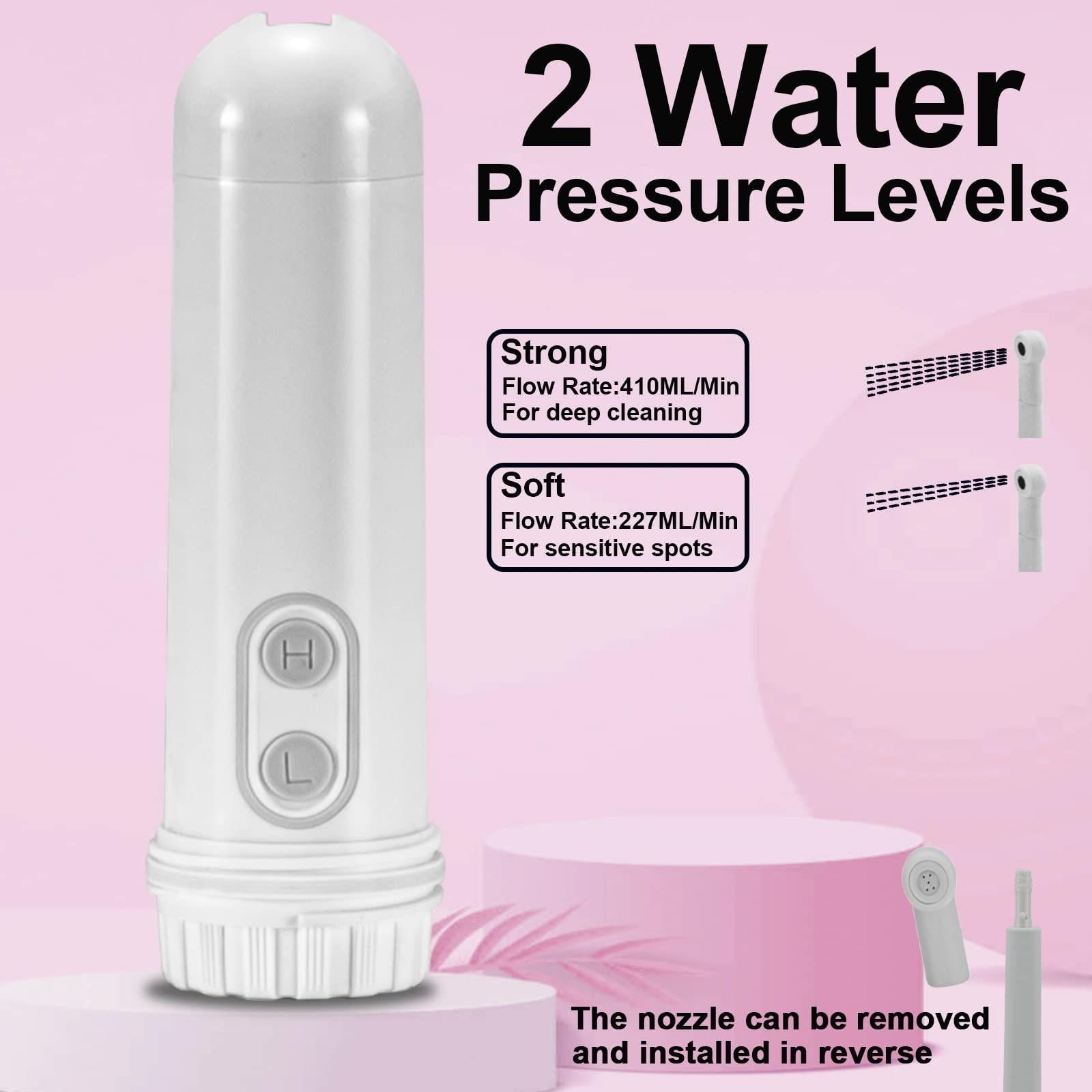 Bradem Portable Bidet Handheld Travel Bidet Mobile Electric Bidet Sprayer，Toilet Paper Substitutes for Personal Hygiene Cleaning/Soothing Postpartum Care/ & Hemmoroid Nursing, 1*Flusher