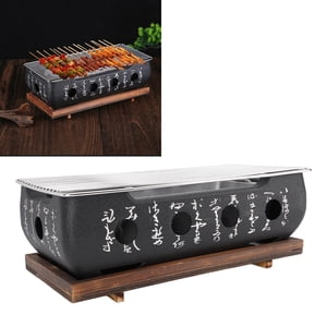 Style japonais BBQ Grill Poêle Portable Charcoal Barbecue Chauffage rapide Aluminium Alliage Fil Grill Base Camping Picnics