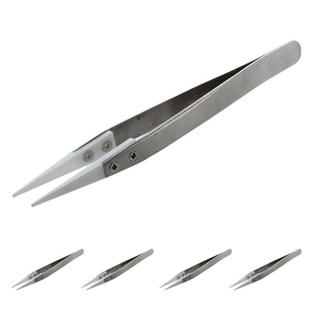 5X Pinzas Ceramicas - Resistente Al - Punta Estrecha