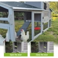 thumbnail image 6 of Aivituvin Chicken Coop with Chickens Mobile Hen House with Run Chicken House On Wheels Outdoor Poultry Cage Duck Coop,1 Unit, 6 of 9
