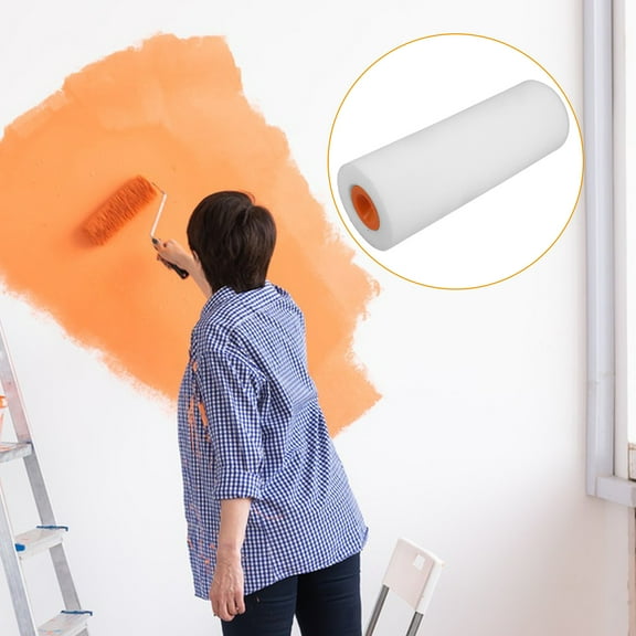 TEHAUX Small Paint Roller Kit with White Roller Cover 1 Set for Smooth Wall Painting and Home Improvement