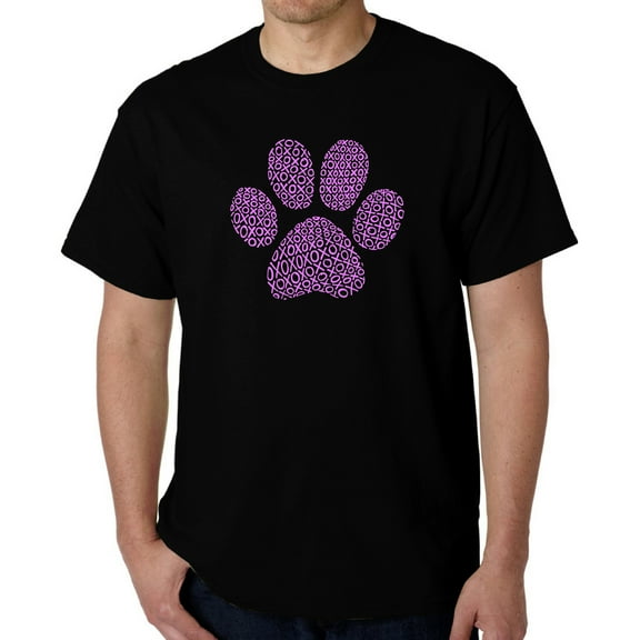 Men's Word Art T-shirt - XOXO Dog Paw