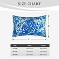 thumbnail image 4 of Lsque Vibrant Blue Floral Pattern Pillow Case – Soft & Cozy Throw Pillow Cover, Hypoallergenic Cushion Case for Sleeping Women with Envelope Closure-20"x30", 4 of 6