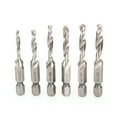 thumbnail image 1 of 6Pcs Hex Shank Combination Drill Bits Spiral Hex Self Tapping Drilling Screws Set Hardware Tools for Auto Repair Machinery, 1 of 8