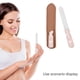 thumbnail image 3 of Lima de uñas, lima de uñas de metal de doble cara con mango antideslizante y estuche de cuero, limas de uñas para mujeres y hombres, 3 of 5