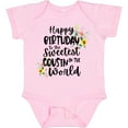 thumbnail image 3 of Inktastic Happy Birthday to the Sweetest Cousin in the World Girls Baby Bodysuit, 3 of 5