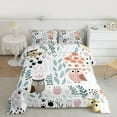 thumbnail image 2 of Homewish Kawaii Colorful Owl 2pcs Bedding Comforter Set for Child Boys Girls,Chic Floral Flower Twin Comforter Sets,Cartoon Animal Breathable Bedding Set,Super Cozy Room Decor,Reversible, 2 of 8