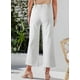thumbnail image 2 of Jeans Sidefeel para mujer, pierna ancha, cintura alta, color blanco, talla 12, 2 of 9