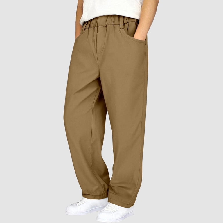 boys brown dress pants Boys' Brown Flat Front Dress Pants SPRING NOTION
