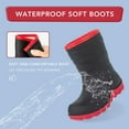 FUNCOO PLUS Kids Winter Rain Boots Insulated Warm Snow Boots for Boys