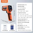 thumbnail image 5 of Infrared Thermometer, -40~2732F Dual Laser Temperature Gun Non-Contact, Handheld IR Heat Temperature Gun with Adjustable Emissivity for Metal Smelting/Cooking/Pizza Oven/Engine(Not for Human), 5 of 9