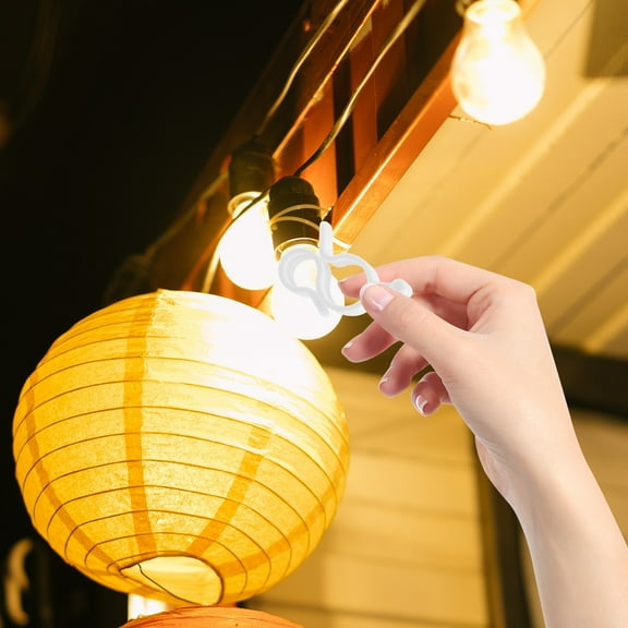 RENACLIPY Rv Awning Hook Accessories, White Plastic, Outdoor Camping Supplies, 10Pcs