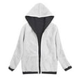 thumbnail image 4 of BLVB Women's Winter Zip up Hoodies Coat Fleece Lined Warm Heavyweight Thick Sweatshirt Jackets for Women Girl, 4 of 5