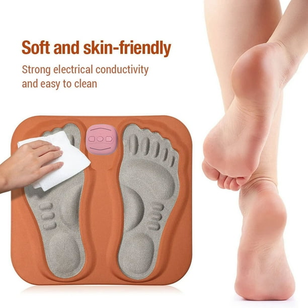 Fiudx Masajeador de Pies, Almohadilla Inteligente para Piernas Que Mejora La Postura, Spa Portátil En Carga Usb, Calma de Pies Fácil de Limpiar, Ideal Viajes y Oficina, Regalo de Bienestar Familiar,