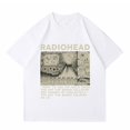 thumbnail image 1 of Camisetas con estampado de Radiohead para hombre, ropa de manga corta, 100% algodón, de gran tamaño, estilo Vintage, Hip Hop, informal, Unisex, 1 of 4