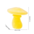 thumbnail image 3 of Diceymbol Mini Glow in The Dark Mushroom Figurines 3 Pcs Flocked Resin Fairy Garden Decor 1 Inch, 3 of 8