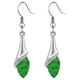 thumbnail image 1 of Aretes modernos Drop05 1Pza Gota de Agua Verde Metal/Circón., 1 of 1