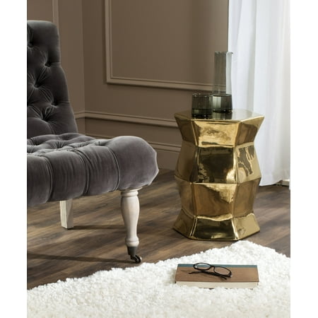 Safavieh Modern Backless Indoor/Outdoor Patio Stool, Gold