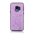 thumbnail image 5 of Asuwish Compatible with Samsung Galaxy S9 Wallet Phone Case Tempered Glass Screen Protector and Flower PU Leather Credit Card Holder Stand Slot Mobile Cell Cover for S 9 Edge 9S GS9 Women Men Purple, 5 of 10