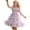 Purple, variant on SonxaHe Dress for Toddler Girl Floral Prints Straps Smocked Chiffon Dresses Kids Summer Sleeveless Party Fashion Dress Blue,Size 2-7 Y