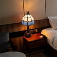 thumbnail image 5 of Kiven Cordless Table Lamp, Dimmable Bedside Lamps for Nightstand with Glass Lampshade, Tiffany-Style Rechargeable Desk Lamp for Reading Home Decor Bedside,1-Light, 5 of 7