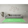 thumbnail image 3 of Ahgly Company Indoor Square Medallion Emerald Green Traditional Area Rugs, 3' Square, 3 of 4