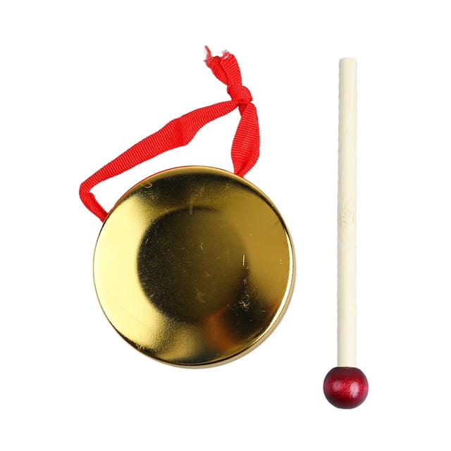 Hand Gong,Hand Gong Mini Portable Chinese Traditional Percussion Instrument Chinese Traditional Percussion Gong Exceptional Reliability