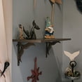 thumbnail image 3 of Zeckos Bronze and Verdigris Cast Iron Whale Tail Wall Shelf Brackets Set of 2, 3 of 7