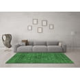 thumbnail image 3 of Ahgly Company Indoor Rectangle Abstract Emerald Green Modern Area Rugs, 2' x 5', 3 of 4