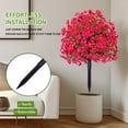 thumbnail image 2 of 2PCS 23.62inch Artificial Flower Ball Topiary Trees with Ground Spikes,Exquisite Boxwood Topiary Ball Trees,Durable Artificial Shrubs Tree for Indoor Outdoor Front Porch Decor, 2 of 8