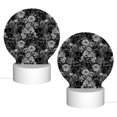 thumbnail image 2 of Salouo Black Cats In A Garden for Round Acrylic Night Light - Acrylic Sheets with LED Light Lamp Base - Decorative Night Lamp for Restaurant Bar Cafe Shop Room Decoration, 2 of 9