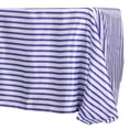 thumbnail image 3 of Efavormart 60x126" WHITE / PURPLE Striped Wholesale SATIN Banquet Table Linens Wedding Party Restaurant Tablecloth, 3 of 6