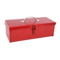 thumbnail image 4 of Caja de almacenamiento de Estuche de transporte de Metal para herramientas de reparación de automóviles, 15x6,3x5 pulgadas con pestillo para coche dom, 4 of 8