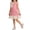 Pink, variant on DAETIROS Girls Christmas Dress with Bow and Pearls Sleeveless Soft Stretchy Comfortable Red Flower Girl Wedding Party Gown,Size 6-7 T