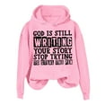 thumbnail image 1 of WEAIXIMIUNG Robe Chandail en Molleton Surdimensionnée Taille Zip Tendance Automne et Hiver pour Femmes Sweat à Capuche Imprimé Lettre Sweat à Capuche Sport Manches Longues, 1 of 3
