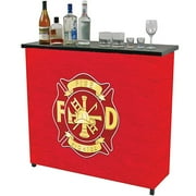 Fire Fighter Portable Metal Bar Table with Carrying Case