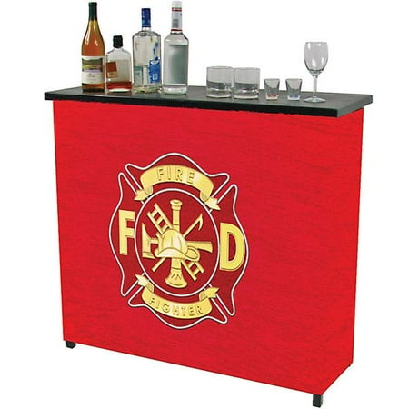 Fire Fighter Portable Metal Bar Table with Carrying Case
