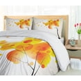 thumbnail image 5 of Ambesonne Abstract Duvet Cover Sets, Autumn Sun and Trees, 2-King, Yellow Orange and Black, 5 of 7