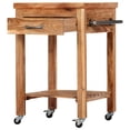 thumbnail image 3 of vidaXL Kitchen Trolley 58x58x89 cm Solid Acacia Wood, 3 of 5