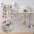 thumbnail image 5 of Numjaw Floral Casserole Carrier with Microfiber Kitchen Dish Towels, Casserole Carriers for Hot or Cold Food, Thermal Food Warmer Bag, Vintage Dish Carrier Bag for Picnic Travel, 5 of 9