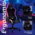 thumbnail image 2 of Silla Gamer BALAM RUSH LIGHTNING RUSH V2 RGB Ergonomica Reclinable 135° 150Kg Reposabrazos 3D Negro BR-940566, 2 of 6