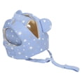 thumbnail image 4 of Gorro de algodón para niños pequeños, ajustable, con protección contra choques, casco de seguridad para bebés, para escalar y caminar, color azul, 4 of 14