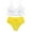 White, variant on Utoimkio Women's Bikini Sets Two Piece Swimsuit High Waisted V Neck Twist Front Adjustable Spaghetti Straps Bathing Suit for Women