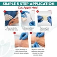 thumbnail image 6 of Hydrocolloid Roll 2in × 16ft – Medical Grade Bandages & Patch Tape for Wound Care, Pimples, Acne, Blisters & Burns | Flexible Waterproof Pimple Patch Roll Dressing, 6 of 9