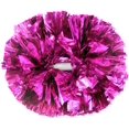 thumbnail image 1 of LAICAIW 2 Pcs Pompon Rose Vif Cheerleading avec Poignée Baton pour Sport d'Équipe Danse Cheering, 1 of 6