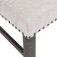 thumbnail image 5 of Jofran Willow Creek Distressed Solid Pine Upholstered Dining Bench, 5 of 7